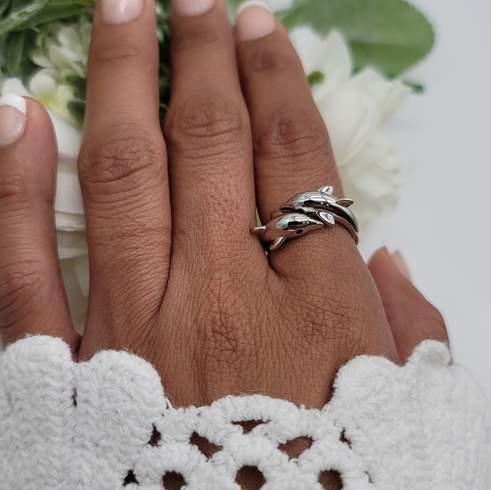 🥰 ADJUSTABLE DOLPHIN RING - Picture 5 of 16
